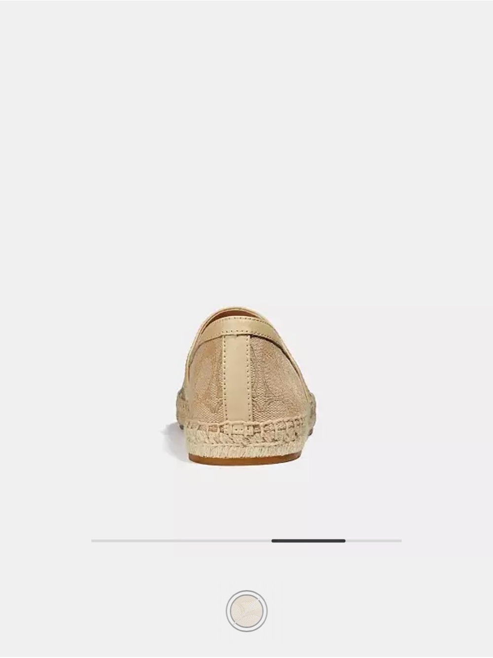 Coach Beige Signature Canvas Espadrille - Picture 3 of 5